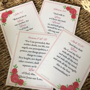 Love KJV Memory Verse Cards Printable PDF