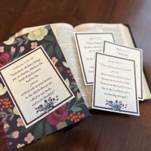 peace Scripture memory cards KJV PDF printable